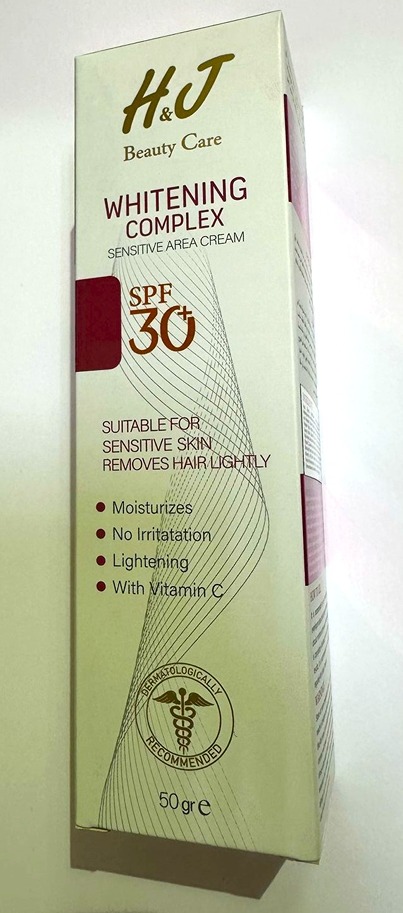 H&J Whitening sensitive area cream spf 30